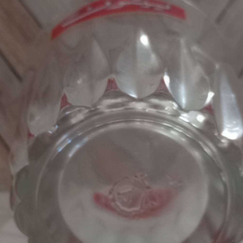 GLASS VINTAGE LIPTON TEA. OLD FASHIONED STYLE.
